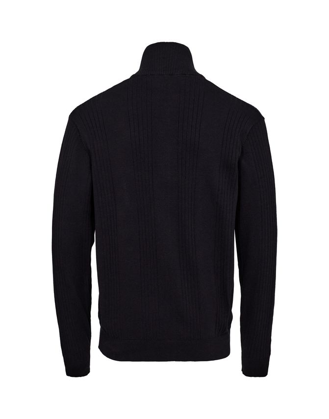 Stand up collar regular shirt fit Navy
