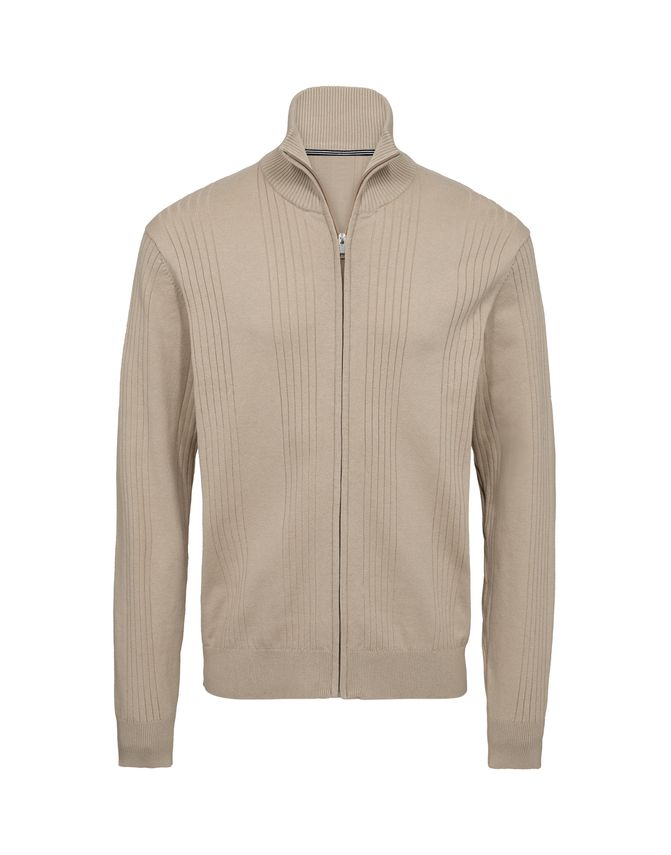 Stand up collar regular fit Sand