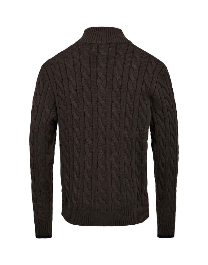 Mens Knit Regular Fit Army