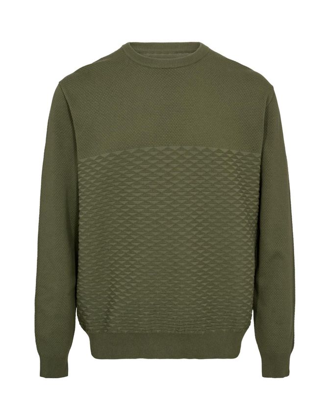 O-neck regular fit Light Olive