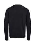 Cable O-Neck Knit Regular Fit Navy