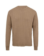 Cable O-Neck Knit Regular Fit Sand