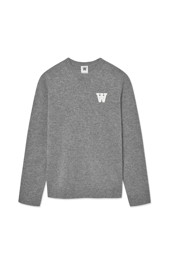 Wood Wood Tay L Knit Light Melange Grey