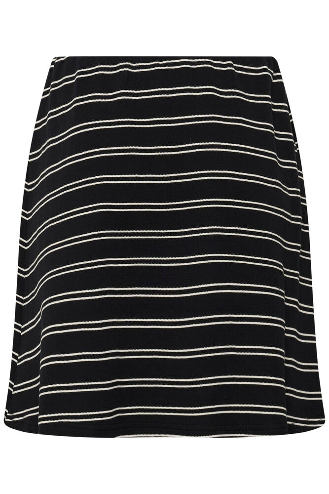 Gestuz Pilova Skirt Black White Striped