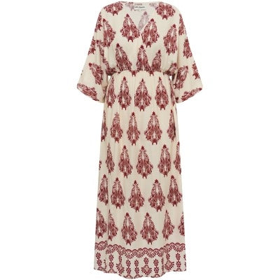 Savannah Maxi Dress 3/4 Creme