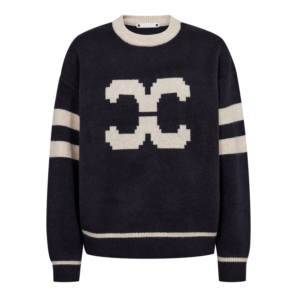 Co'Couture Row Coco Logo Knit Navy