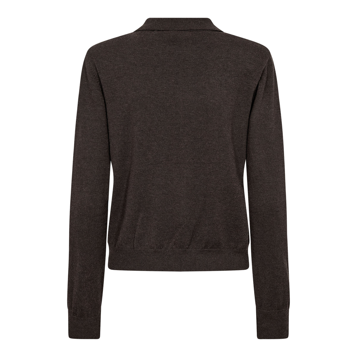 Co'Couture Cory Padded Polo Knit Dark Brown