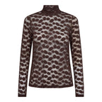 Co'Couture Penola O-Neck Blouse Brown