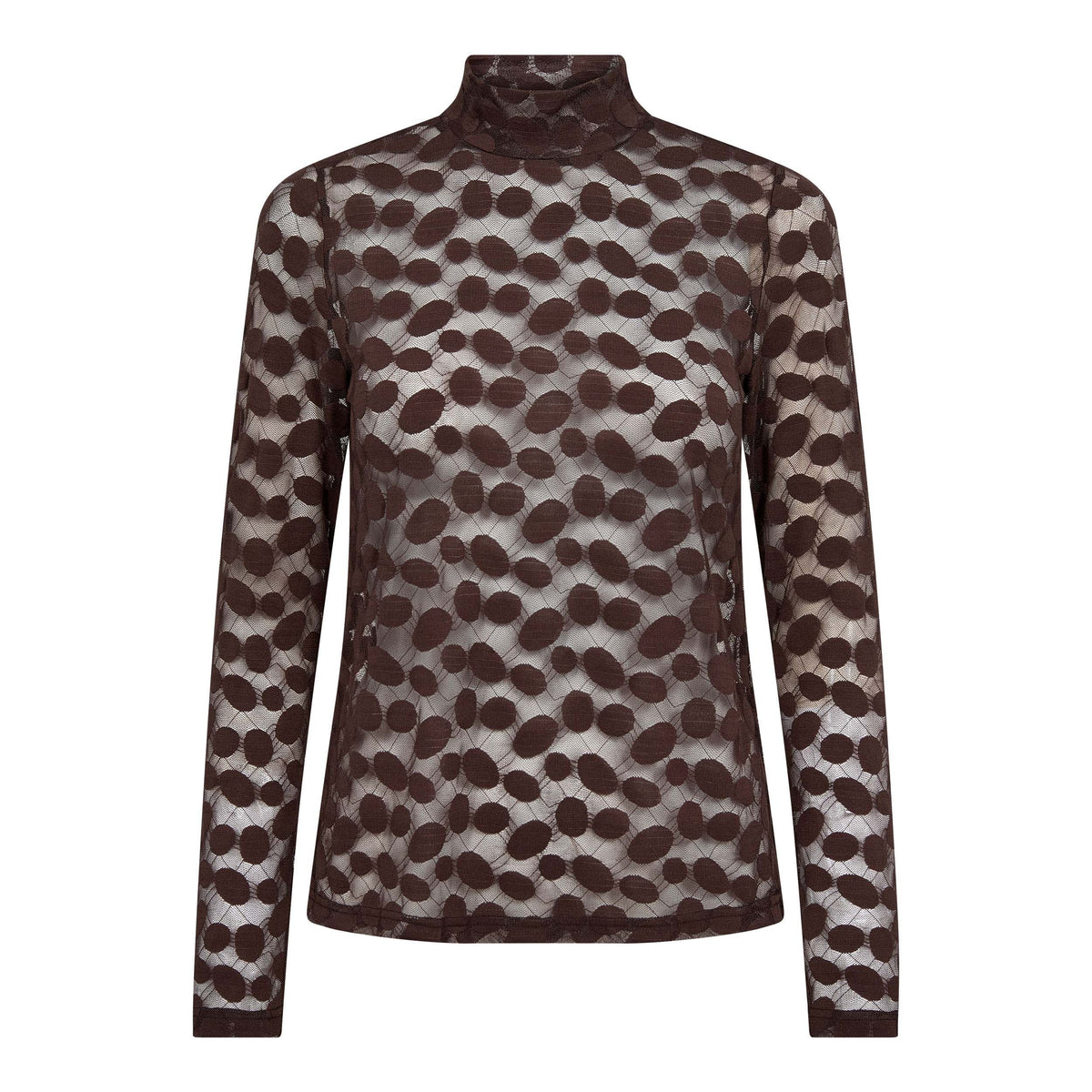 Co'Couture Penola O-Neck Blouse Brown