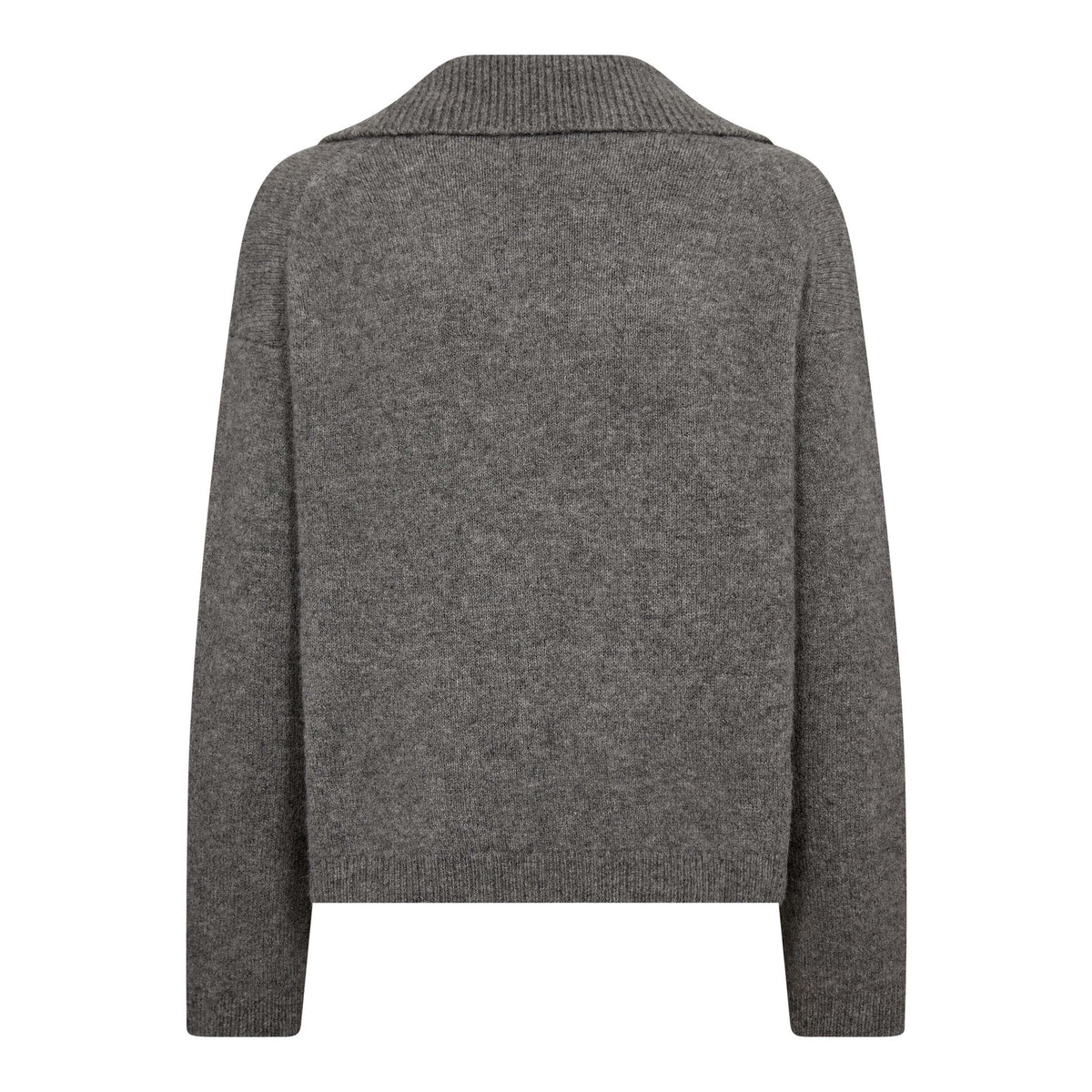 Co'Couture Roger LS Polo Knit Grey