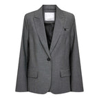 Co'Couture Jacky Fitted Blazer Mid Grey