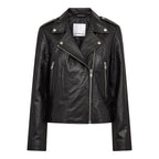 Co'Couture Phoebe Leather Biker Jacket Black