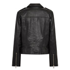 Co'Couture Phoebe Leather Biker Jacket Black