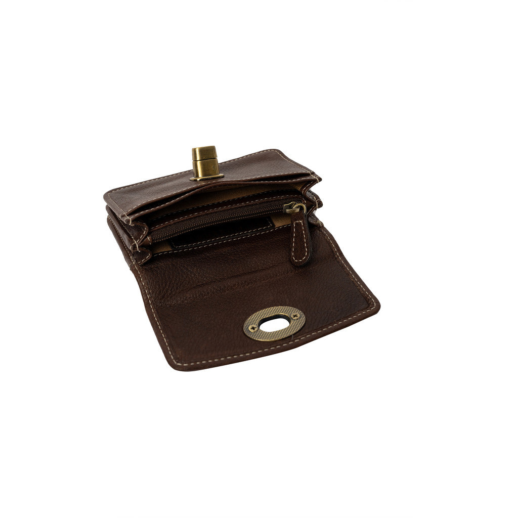 Moa Wallet Small Dark Brown