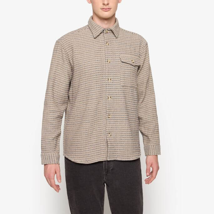 Palmer Basket Creamy Overshirt