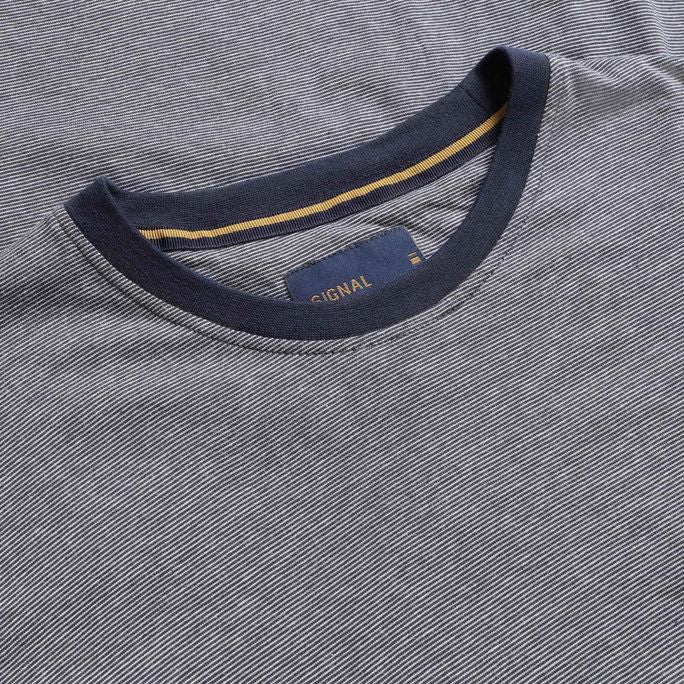 YannSi Mini Stripe Tshirt Deep Marin