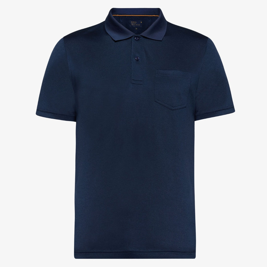 ThomasSI Pocket Tech Polo Blue Captain