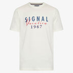 FinnSi Front Print Tee Ecru Vapor