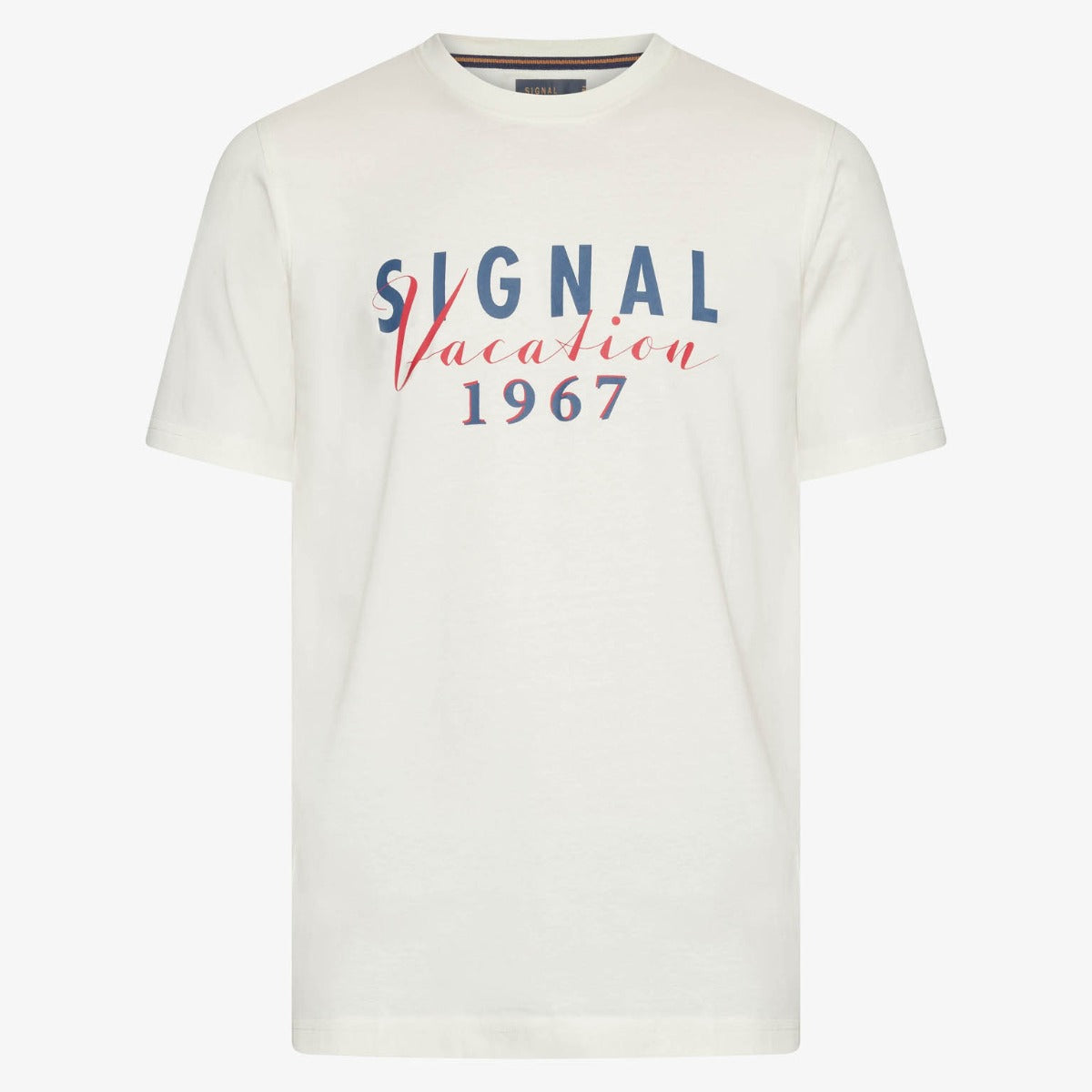 FinnSi Front Print Tee Ecru Vapor