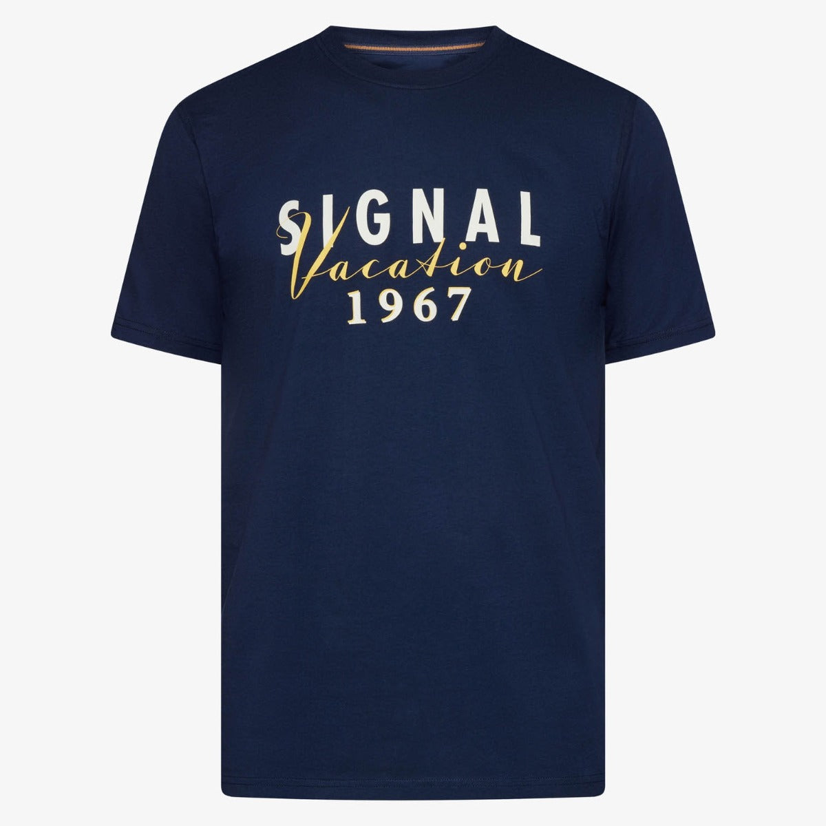 FinnSi Front Print Tee Blue Captain