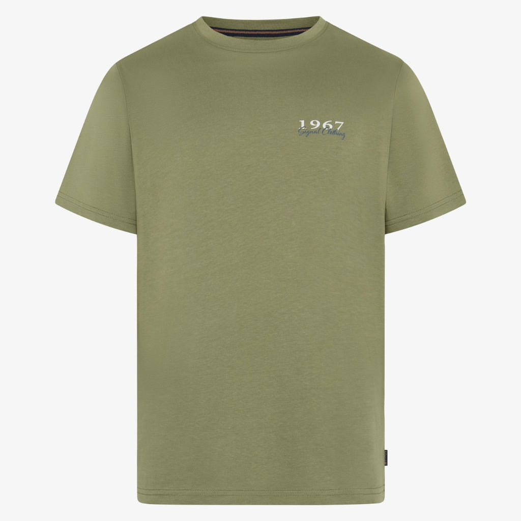FrodoSi Chest Print Tee Oil Green