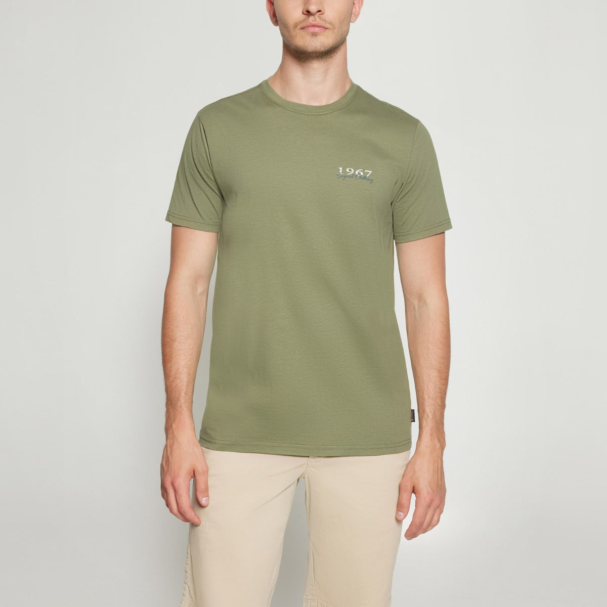 FrodoSi Chest Print Tee Oil Green