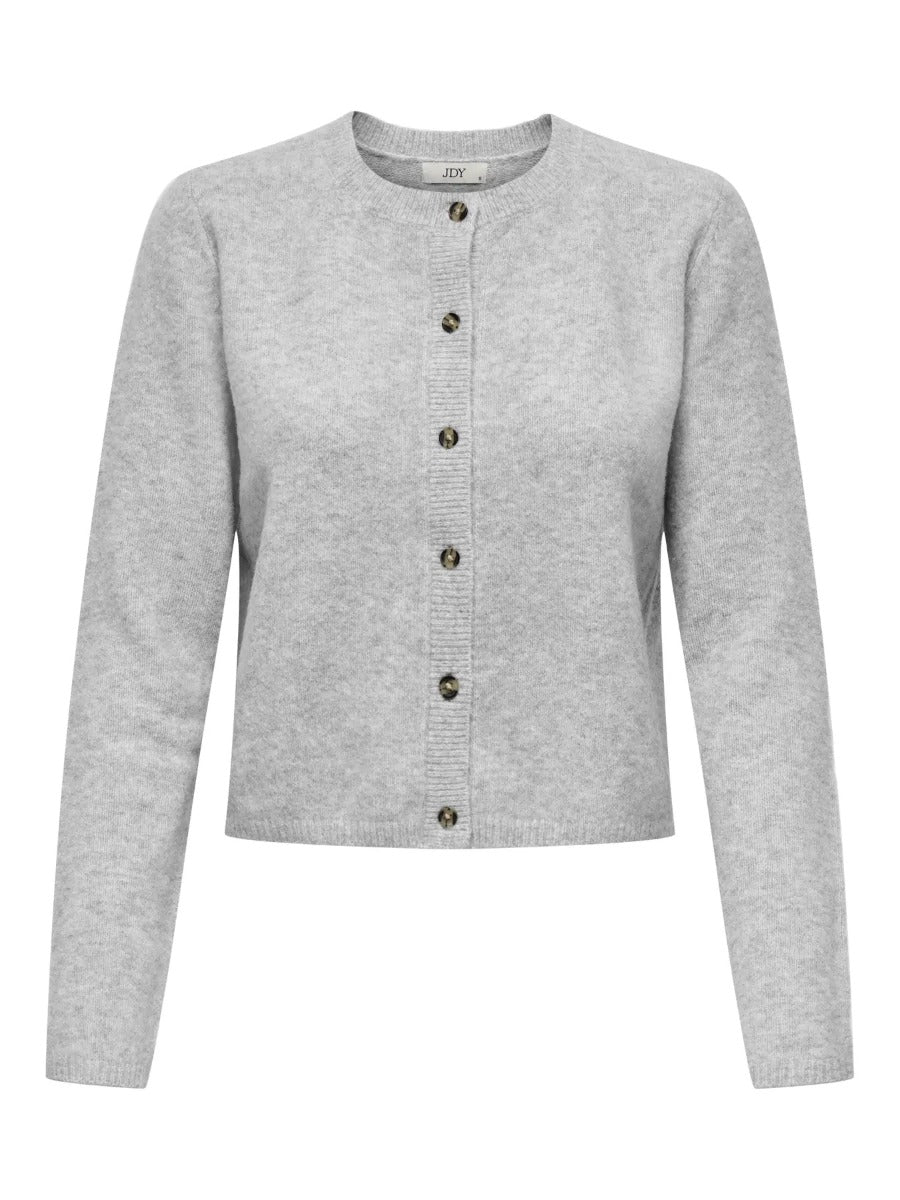 Chloe Cardigan Knit Noos Light Grey Melange
