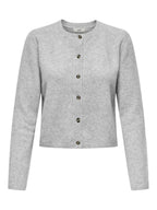 Chloe Cardigan Knit Noos Light Grey Melange