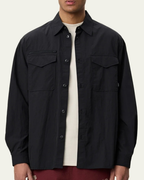 Les Deux Ripstop Overshirt Black