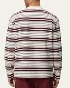 Les Deux Stripe LS T-Shirt Eggnog White
