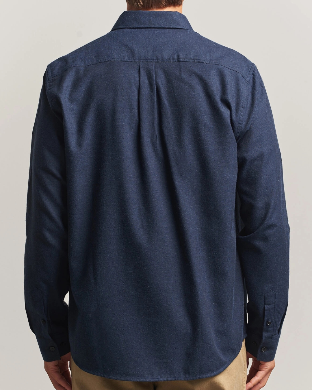 Les Deux Soft Flannel Overshirt Navy