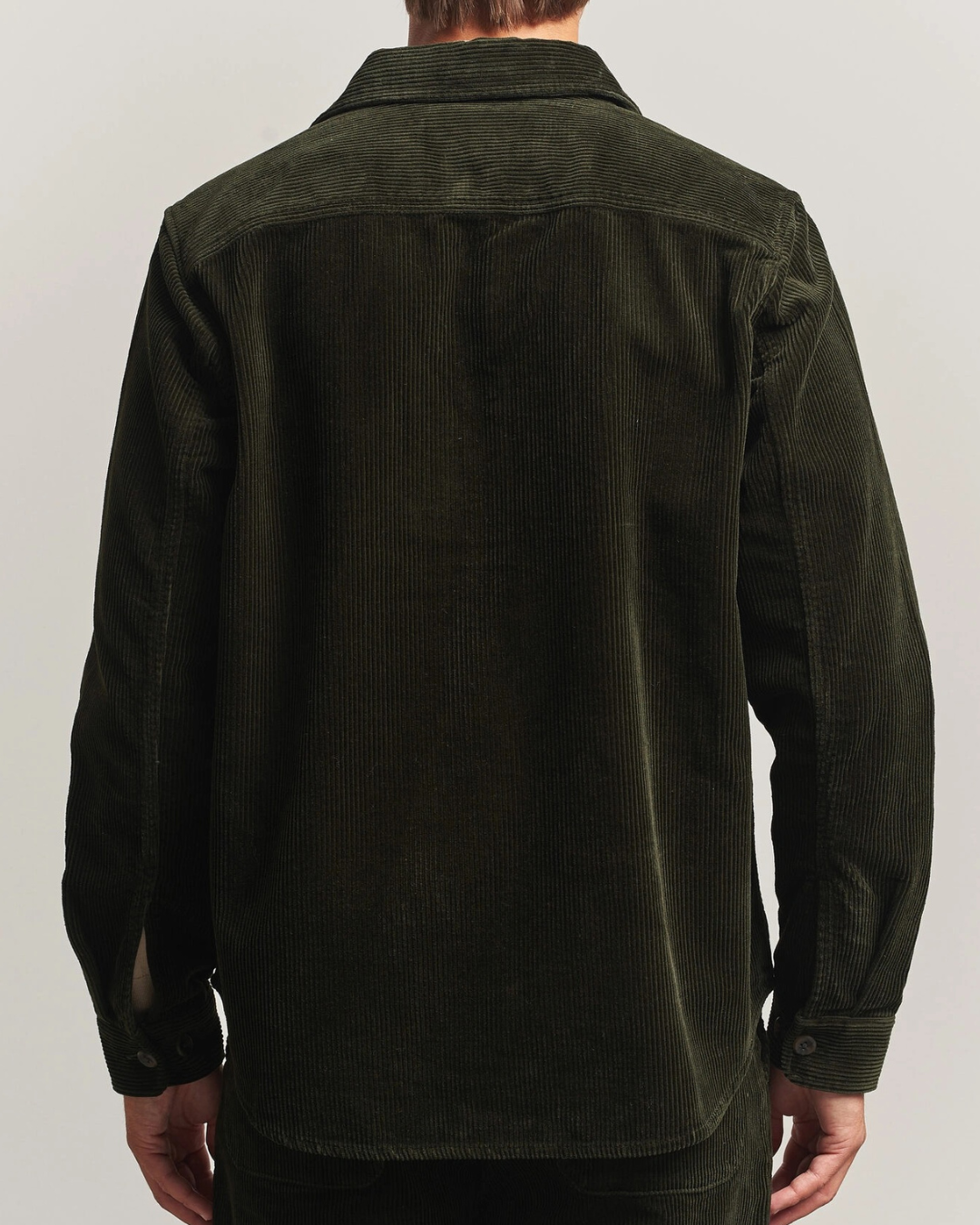 Les Deux Corduroy Overshirt Green