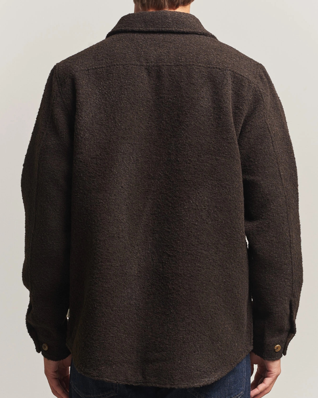 Les Deux Bouclé Overshirt Brown