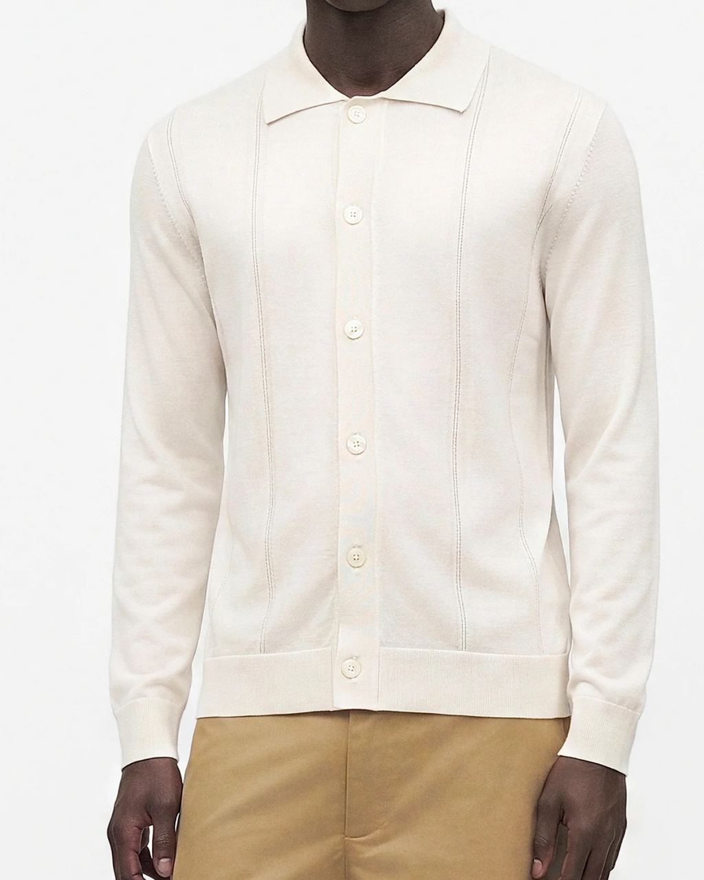 Selected SLMTRAY Cardigan Silver Birch