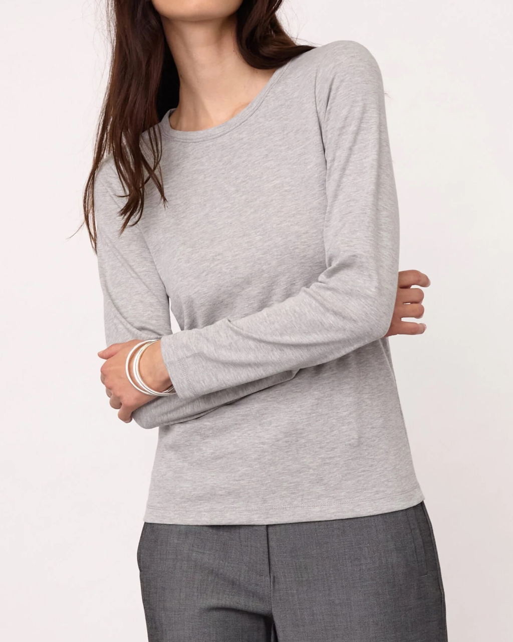 Co'Couture Granny LS Tee Grey