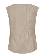 Co'Couture Nadine Fitted Vest Beige