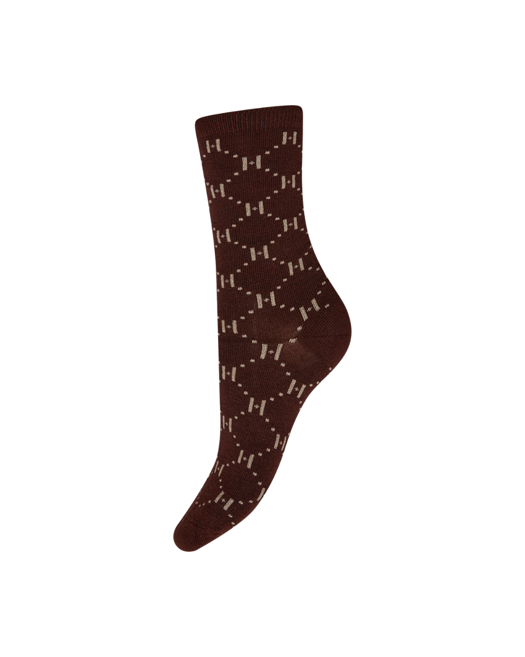 Hype The Detail Ankle Logo Sock Brown