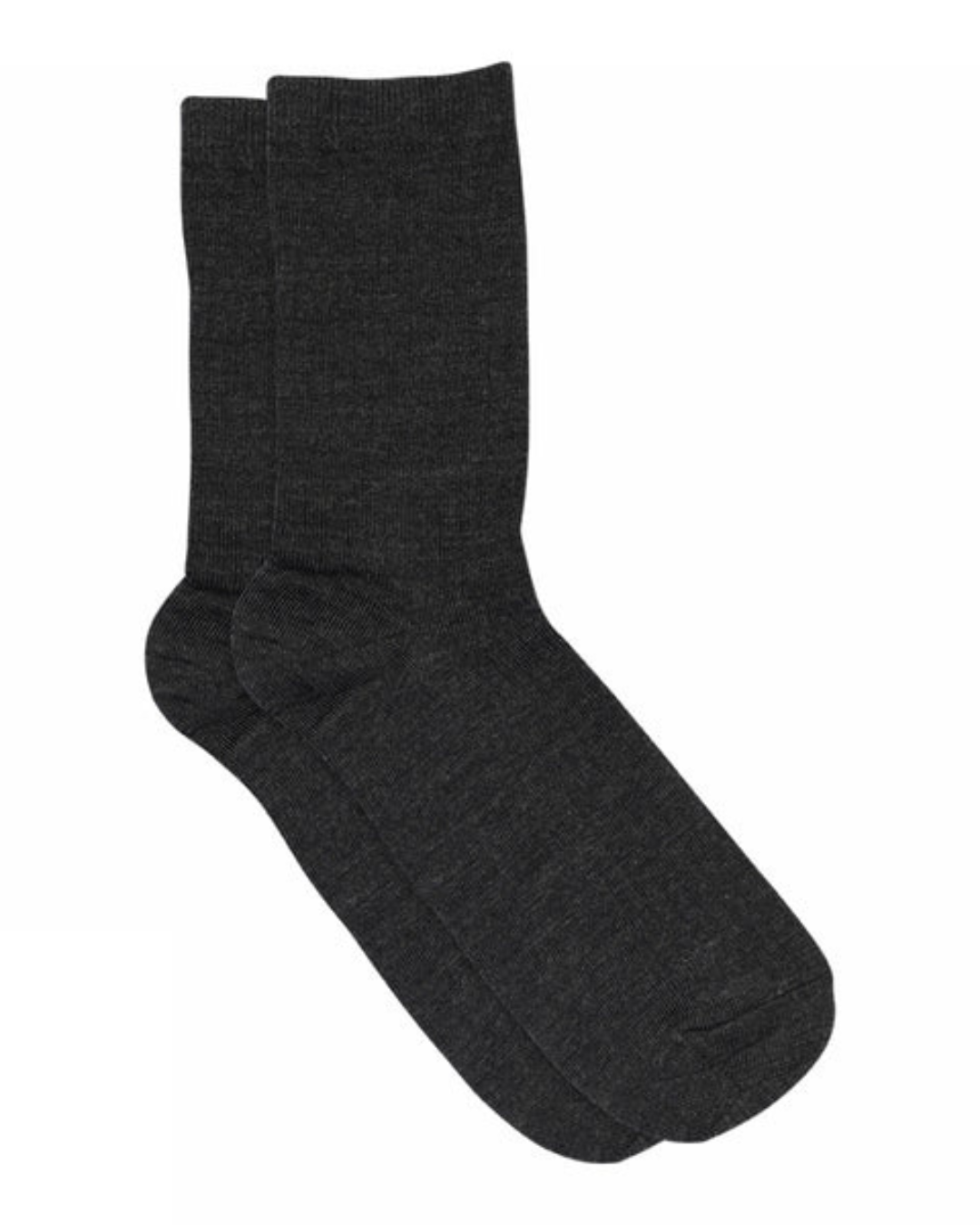 MP Denmark Wool Rib Socks Dark Grey