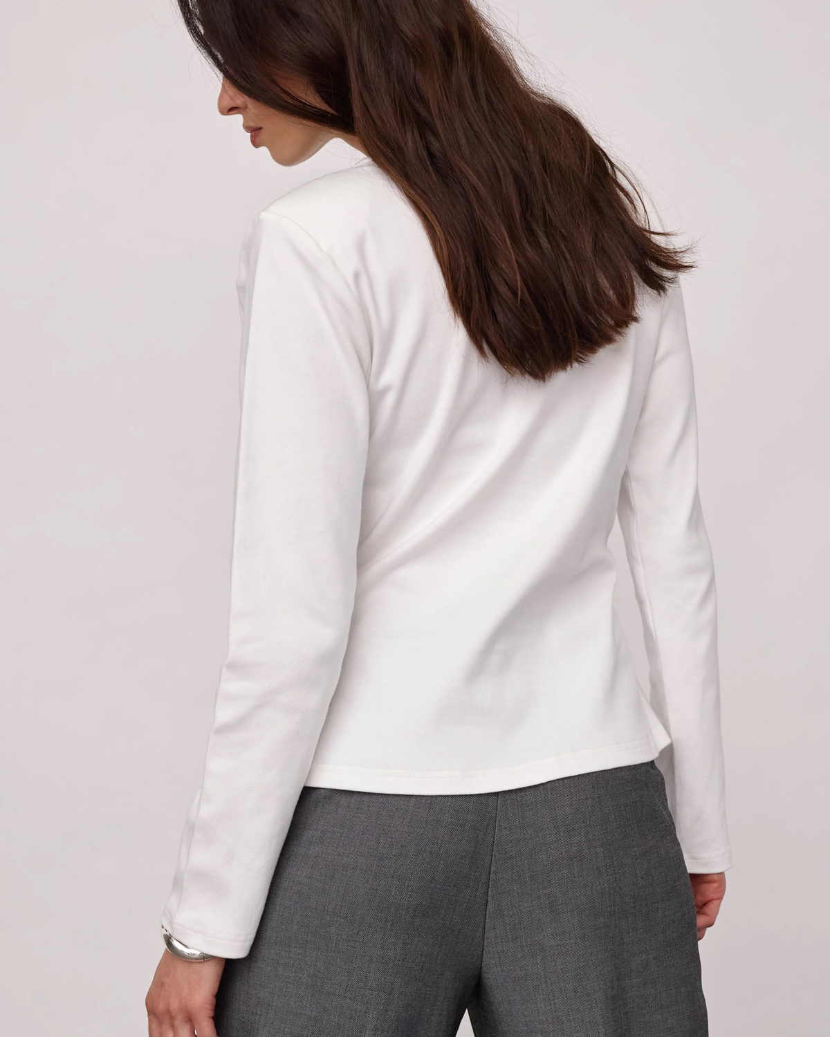 Co'Couture Oriane Pleat Tie Tee White