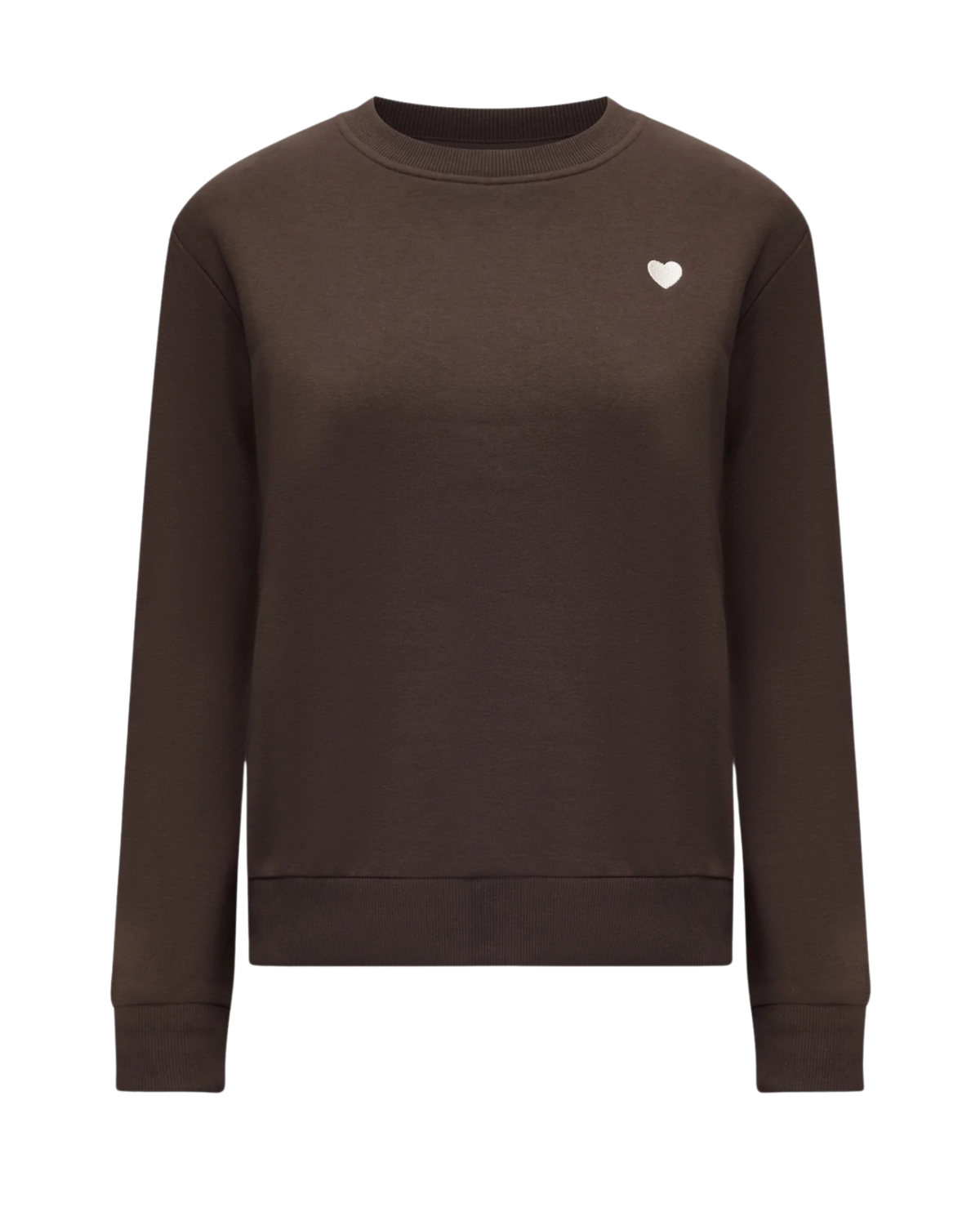 JDY "JDYPARIS L/S EMB SWEAT JRS" Sweatshirt Brown