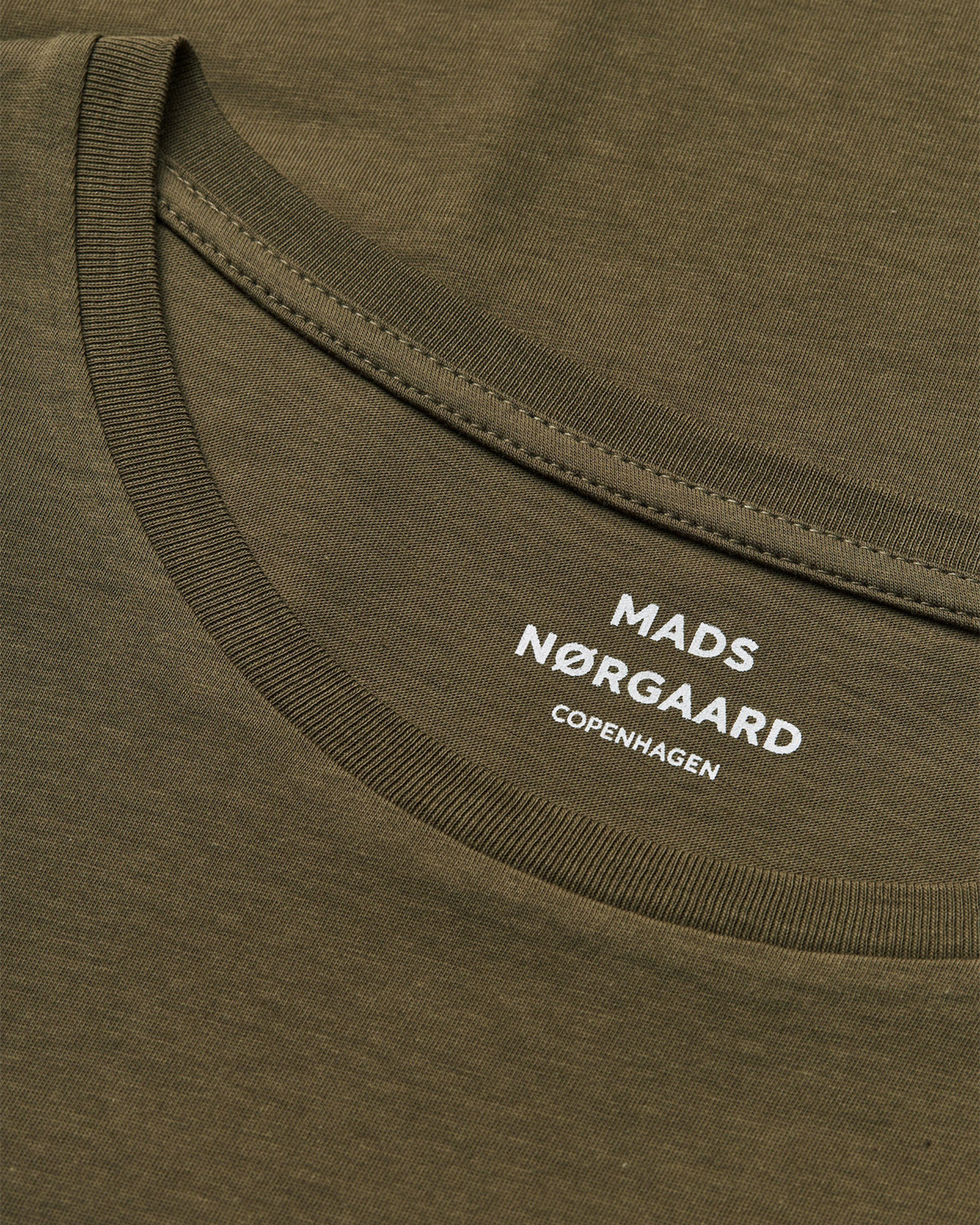 Mads Nørgaard Fine Jersey Teasy Tee FAV Olive