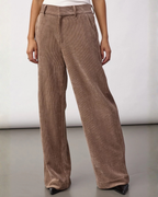 Co'Couture Daisy Cord Pant Brown