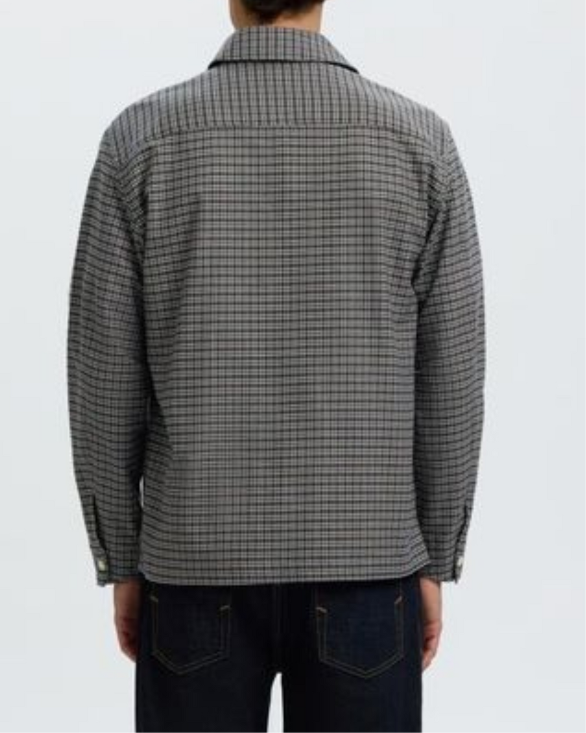 Selected "SLMRLXSVEND RICK BRUSHED OX LIGHT" Skjorte Grey