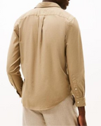Tommy Hilfiger "FLEX FLANNEL SOLID RF SHIRT" Skjorte Beige