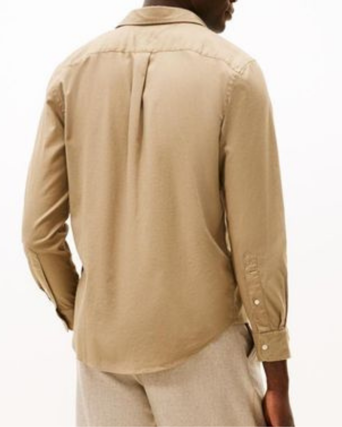Tommy Hilfiger "FLEX FLANNEL SOLID RF SHIRT" Skjorte Beige
