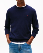 Tommy Hilfiger Pima Cashmere Crew Neck Desert Sky