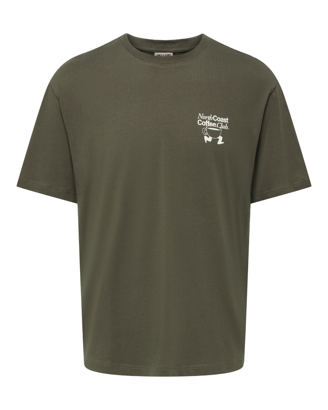 Only & Sons Axel Coffee SS Tee Tarmac