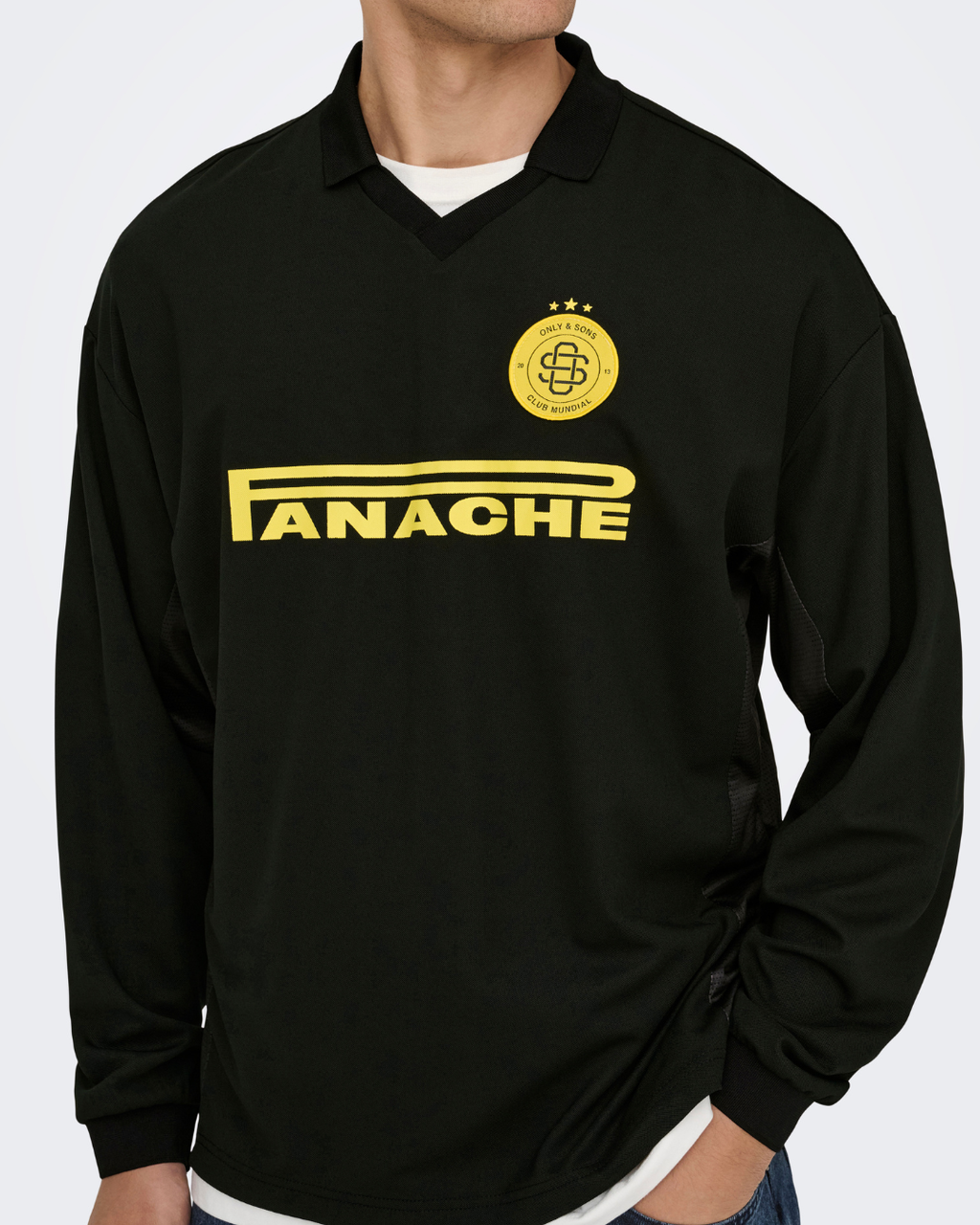 Only & Sons Zidan LS Resort Tee Black