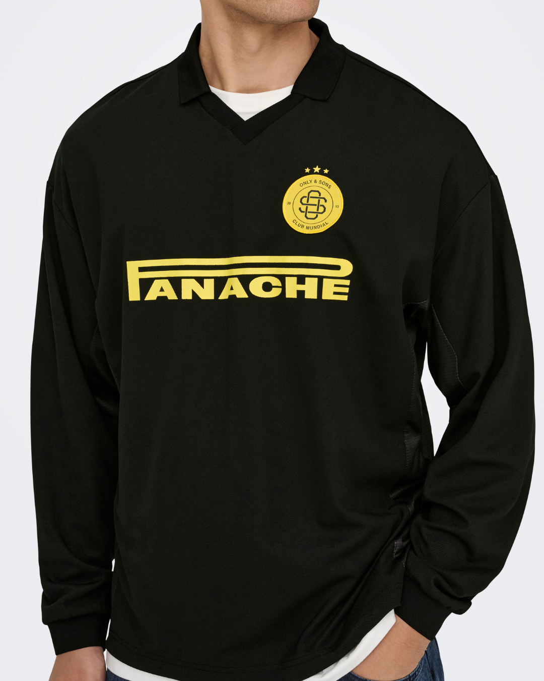 Only & Sons Zidan LS Resort Tee Black