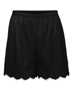 JDY Alana MW Lace Shorts Black